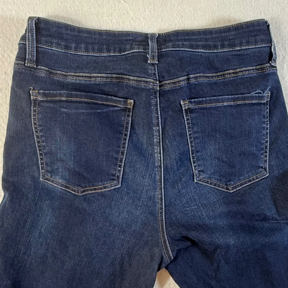 KUT from the Kloth Donna Jeans Womens 10 High Rise Ankle Skinny Dark Wash Blue